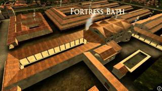 Animation of ancient Roman Fort in Caerleon Wales [upl. by Enyaht]