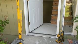 Jeld Wen Front Door Installation  Really crappy products and craftsmanship PART 1 [upl. by Claudy]