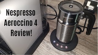 Nespresso Aeroccino 4 Milk Frother Review  Worth upgrading from the Aeroccino 3 [upl. by Nomead550]