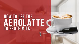 How To Use the AeroLatte To Froth Milk [upl. by Aiela]