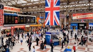 A Walk Through The London Victoria Station London England [upl. by Anoynek703]