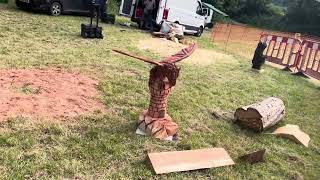 A fabulous range of wooden sculpture at Caerleon festival 2024 [upl. by Goodill]