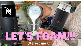 How To Foam Milk With Aeroccino 3 Make Coffee With Foam Tips amp Tricks  Easy Foamed Latte Recipe [upl. by Ainahpets587]