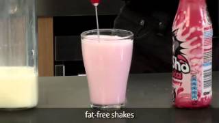 How to make a fat free milkshake using an aerolatte milk frother [upl. by Niram]