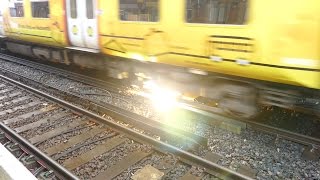 Merseyrail 507 009 making arcs at Birkdale station [upl. by Naginnarb913]