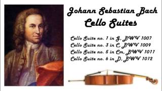 Johann Sebastian Bach  Cello suites in 432 Hz great for reading or studying [upl. by Einama]