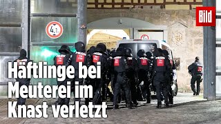 Gefängnismeuterei Polizei stürmt Knast in Thüringen  JVA Untermaßfeld [upl. by Shreve205]